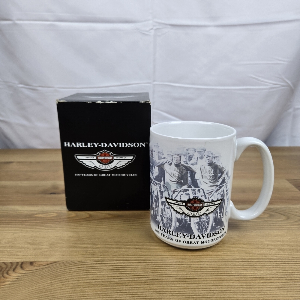 Harley Davidson 100th Anniversary White Painted Racer Cup 97910-02V